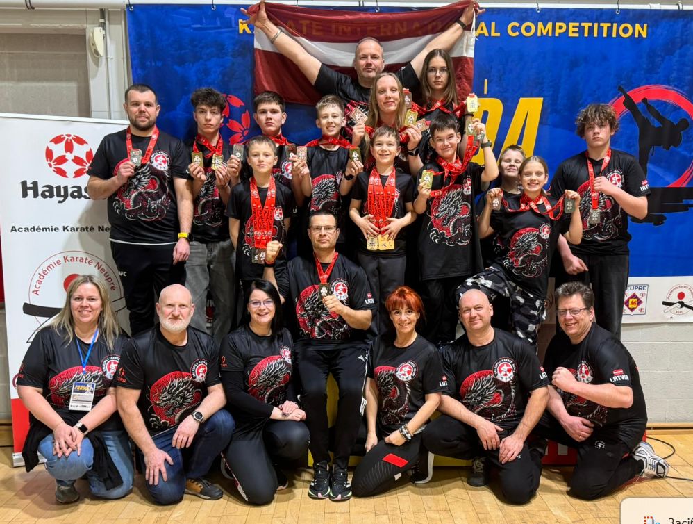 Salaspils Karate Dojo здобув 27 медалей на Hayashi Panda Cup 2025 у Бельгії